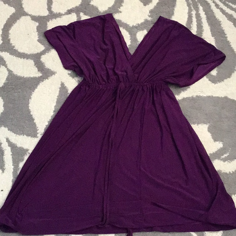 Purple dress cover up